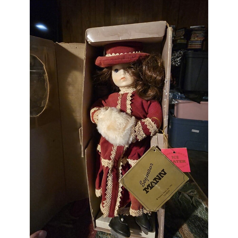 1982 Seymour Mann Ice Skater Porcelain Doll